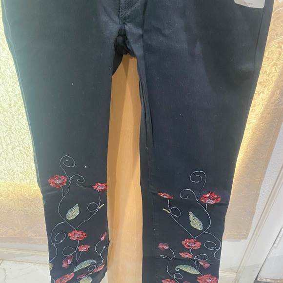 Ladies Vintage Embellished Black Parasuco Jeans Sz 26 - Picture 13 of 14